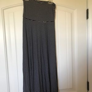 Gap Maxi Dress/Skirt, Navy and white stripes, XS